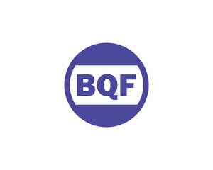 BQF logo design vector template. BQF