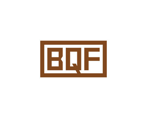 BQF logo design vector template. BQF