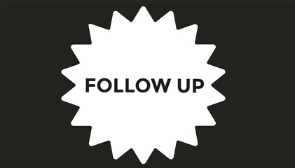 Follow up web banner templates. Vector Illustration