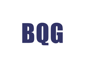 BQG logo design vector template. BQG