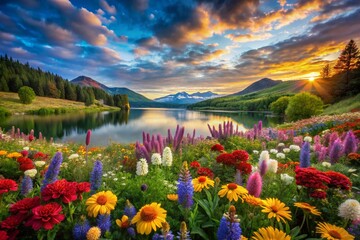 Vibrant Nature Paintings Capturing the Beauty of Landscapes, Floral Scenes, and Wildlife Wonders