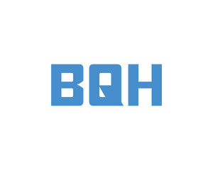 BQH logo design vector template. BQH