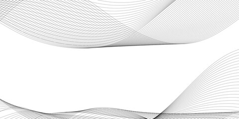Grey and white abstract wavy flowing particles. White paper wave and curve line background. Digital futuristic technology concept. Vector illustration