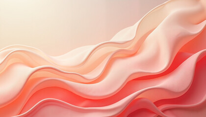 Obraz premium Abstract wavy texture in peach and coral tones