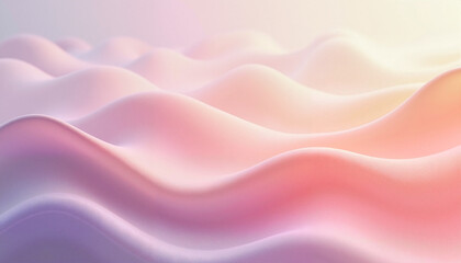 Obraz premium Pastel waves abstract background in soft pink and purple hues