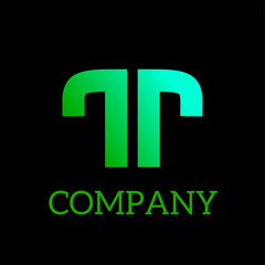 77 number company logo design. Vector 