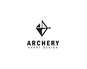 Archer logo,simple and elegant minimalist design. The logo suitable for sport and creative business industries.