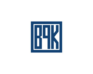 BQK logo design vector template. BQK