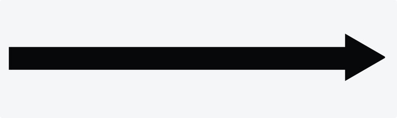 Obraz premium Black large backwards or left pointing solid long arrow, arrow icon sketched as vector symbol. Vector illustration. Eps 10