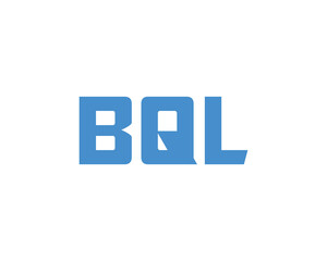 BQL logo design vector template. BQL
