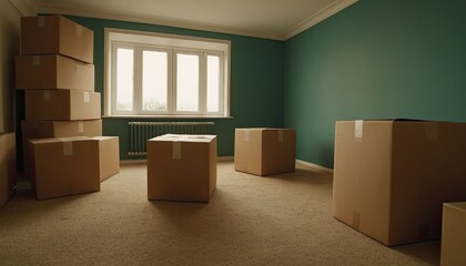 Cardboard boxes for moving into a new home stack of cardboard boxes for relocation 3