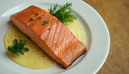 Salmon dish with herbs and spices 5