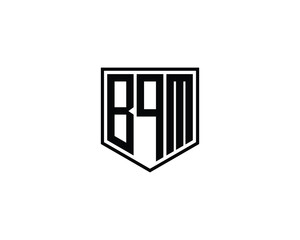 BQM logo design vector template. BQM