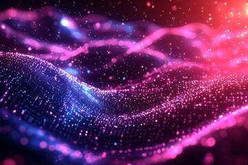 Digital Technology background of data and network