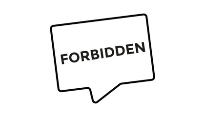 Forbidden web banner templates. Vector Illustration 
