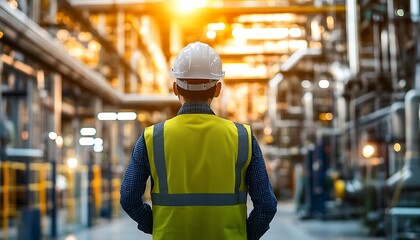 Industrial Worker in a Factory Setting