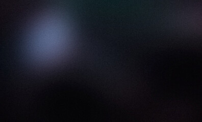 Dark blue color spot grainy gradient with spotlight backdrop design. Elegant black multicolored noisy gradient, bright, shine, glow, noise, grain effect banner and poster