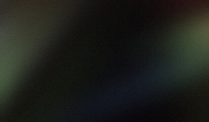 Dark blue green red color spot grainy gradient with spotlight backdrop design. Elegant black multicolored noisy gradient, bright, shine, glow, noise, grain effect banner and poster