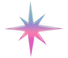 Obraz premium Y2k Style Abstract Shapes