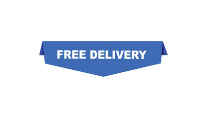 Free delivery web banner templates. Vector Illustration 
