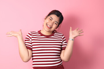 Woman with Braces