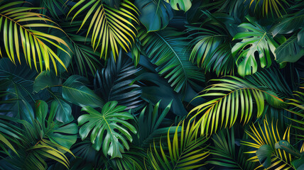 Beautiful natural background with textured  leaves