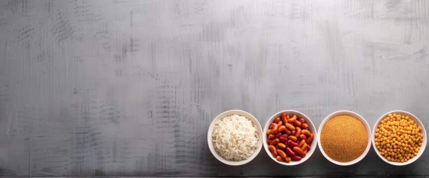 Diverse Array of Grains and Legumes Explore Healthy and Nutritious Ingredients for Your Meals