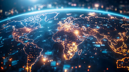 Global Business Operations and Partnerships Map