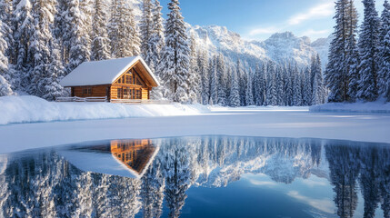 house in the mountains