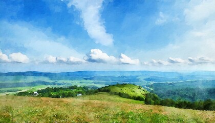 丘の上から眺めた景色