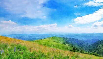 丘の上から眺めた景色