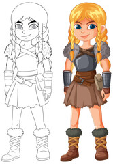 Warrior Girl Character Design