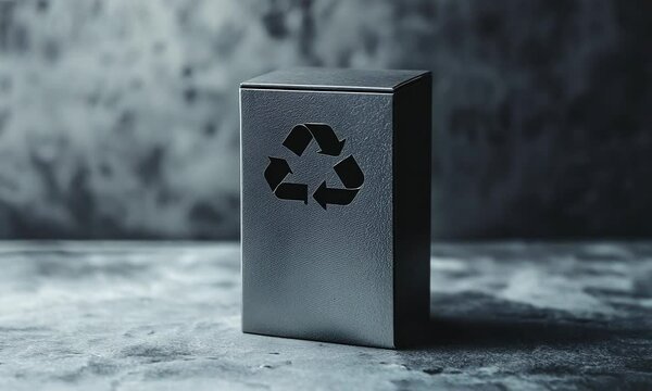 Innovative Black Recycable Box Demonstrates Commitment to Sustainability and Eco-Friendly Practices in Design