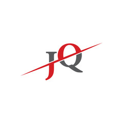 Minimalist JQ Logo with Dynamic Diagonal Line