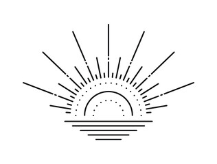 sunburst lines vector design illustrator
