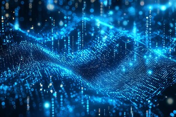 Digital Technology background of data and network
