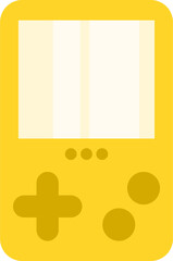 Yellow video game. Yellow portable video game. © Gabriel Vidal