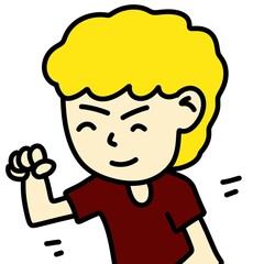 art illustration of cartoon man