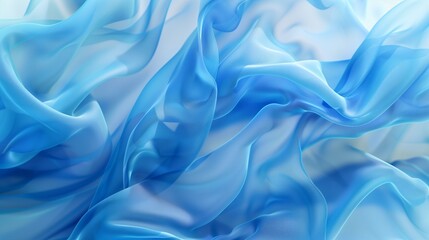 Obraz premium abstract smoke blue delicate flow wave iridescent watercolor