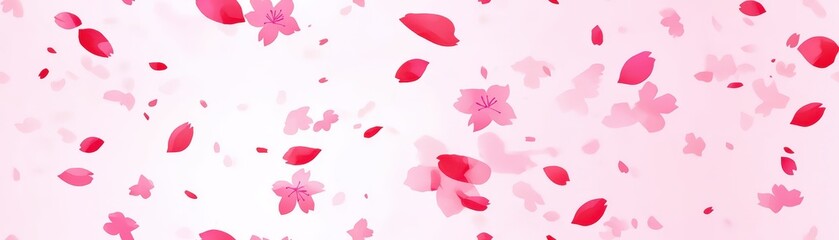 Soft Watercolor Cherry Blossoms Background Design