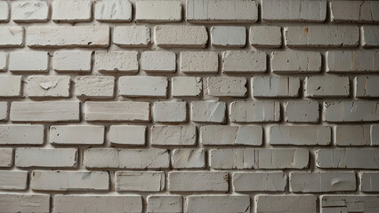 Obraz premium White Brick Wall for Rustic and Modern Home Decor: Textured Interior Design Inspiration