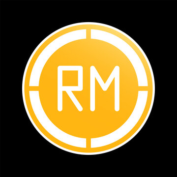 recommend clip art: Ringgit coin icons. Malaysian money symbol, Smooth gradient fill logo of global currencies.