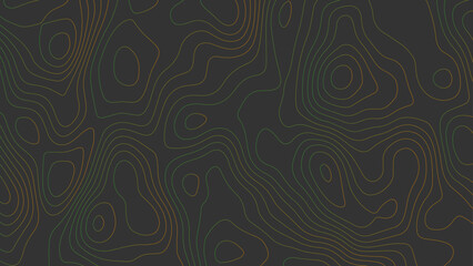  Gray gradient, dark colors. Topographic line map pattern. Topography and geography map grid abstract backdrop, Black on Gray