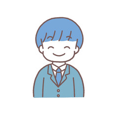 さわやかな笑みで営業するスーツの男性