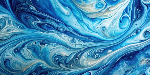 Fototapeta premium Swirls of blue marble in a fluid art texture , liquid, marble, texture, fluid art, abstract, waves, skin, wall, luxurious, art