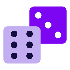 Dice Gaming icon illustration 
