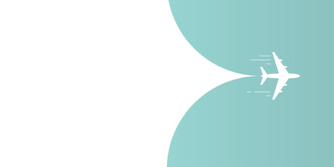 airplane opens the background vector design