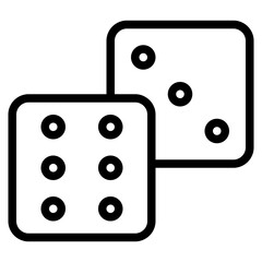 Dice Gaming icon illustration 