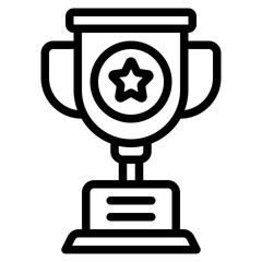 Trophy Gaming icon illustration 