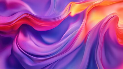 Obraz premium Abstract Gradient Swirls in Purple, Pink, and Orange